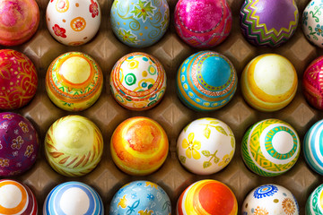 Easter eggs hand painted