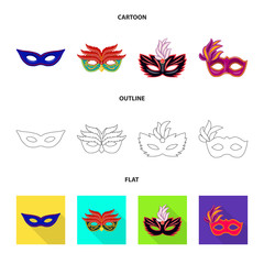 Vector illustration of luxury and celebration symbol. Set of luxury and hide  vector icon for stock.