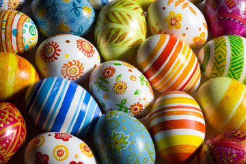 Easter eggs hand painted