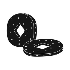 Isolated object of wheel and prehistoric icon. Collection of wheel and tools vector icon for stock.