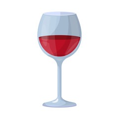 Isolated object of wine and red sign. Set of wine and wineglass vector icon for stock.