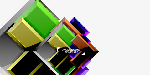 Glossy modern geometric background, abstract arrows composition