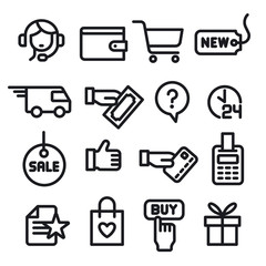 e-commerce shop icons