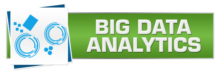 Big Data Analytics Green Blue Technology Block 