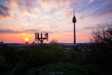 Obraz premium Nürnberg im Abendrot