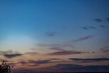 Obraz na płótnie Canvas clouds at sunset
