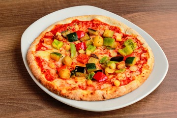 Pizza con verduras