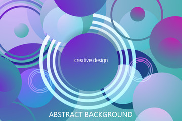 Minimal geometric abstract background. Futuristic gradient shapes design. Vector eps10.