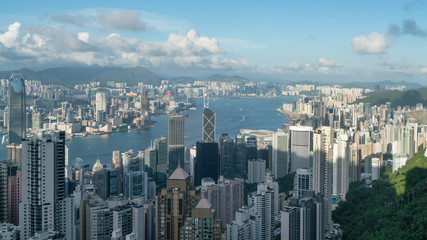 Hong Kong and Kowloon from Victoria Peak