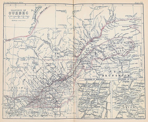 Old map. Engraving image