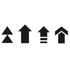 black vector download arrows.Arrow icon.Arrows vector collection - Vector