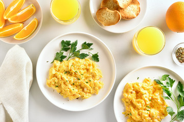 Scrambled eggs for breakfast