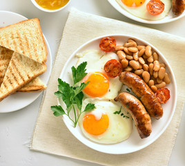 Breakfast on plate