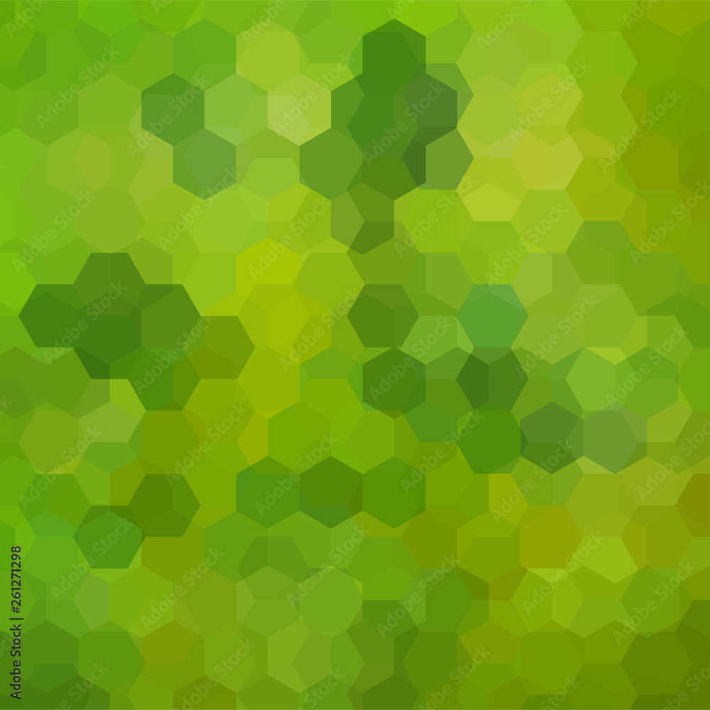 Poster abstract background consisting of green hexagons. geometric design for business presentations or web