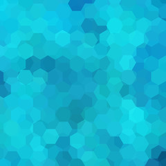 Background made of blue hexagons. Square composition with geometric shapes. Eps 10