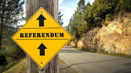 Schild 349 - Referendum