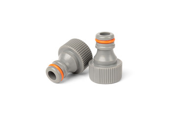 Hose connector isolated on white background.