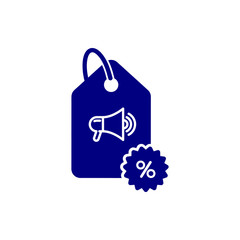 Discount, price, sales discount, shopping,offer,  business product discount navy blue color icon