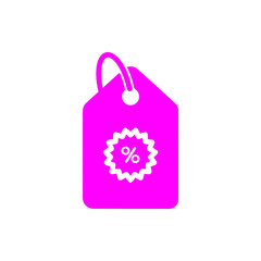 Discount, price, sales discount, shopping,offer,  business product discount magenta color icon
