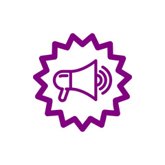 Discount, price, sales discount, shopping,offer,  business product discount purple color icon