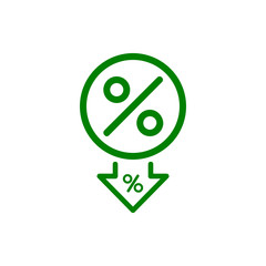 Discount, price, sales discount, shopping,offer,  business product discount green color icon