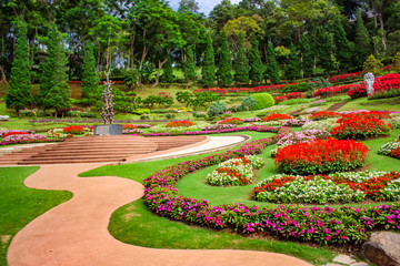 Landscape of Mae Fah Luang Garden, Thailand