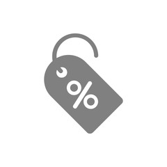 Discount,price,sale, shopping,offer,  business product discount grey color icon