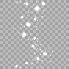 Sparkle dust glow light effect.