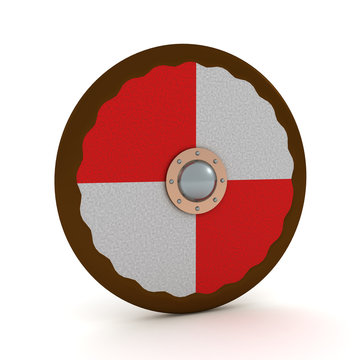 3D Rendering of viking shield