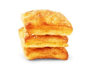 Sweet buns isolated over white background