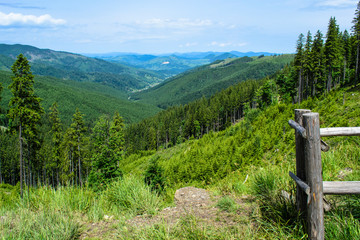 mountain landscape in the romanian carpathians