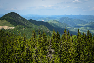 Fototapeta premium mountain landscape in the romanian carpathians