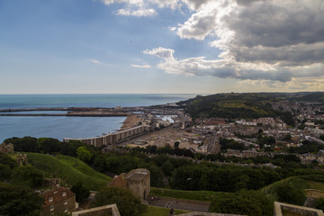 Vista de Dover, Inglaterra 