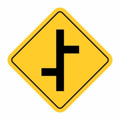 Fototapeta premium Junction Traffic Road Sign