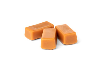 Milk sweets isolated on white background.