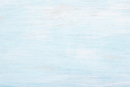 Light Blue Painted Wooden Background