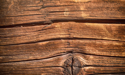 Old wooden texture background. Centenary brown wood texture