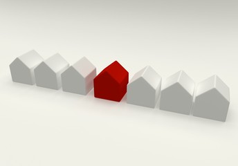 little colored houses