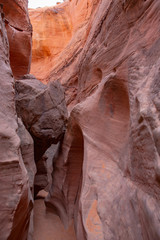 Fototapeta na wymiar Peek-a-boo Canyon in Grand Staircase-Escalante National Monument, Utah, USA