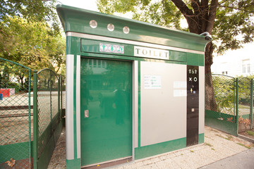 paid public washroom in Budapest Hungary