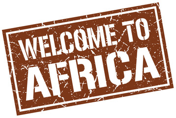 welcome to Africa stamp
