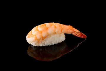Sushi, a piece of fish with rice. Japanese food