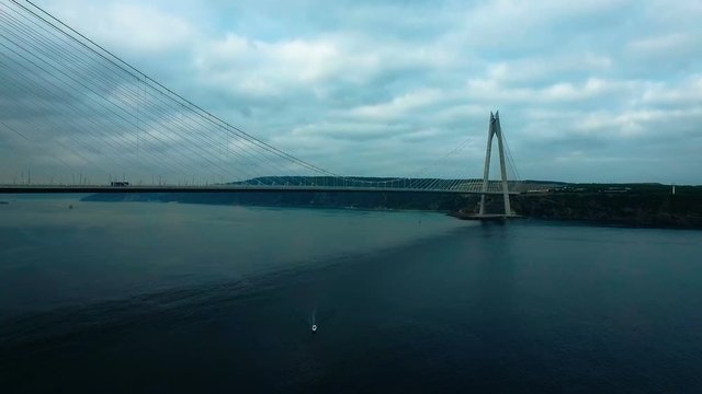 Yavuz Sultan Selim Bridge From Sky Istanbul, Turkey.