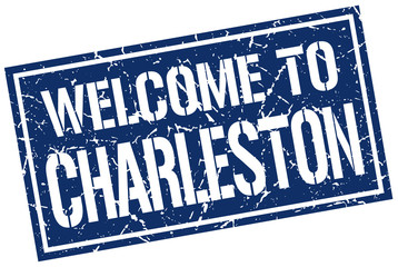 welcome to Charleston stamp