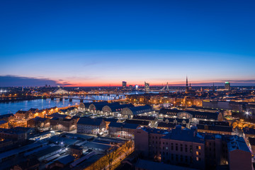 Fototapeta na wymiar Riga Panorama
