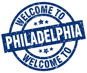 welcome to Philadelphia blue stamp