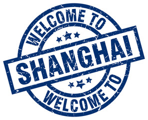 welcome to Shanghai blue stamp