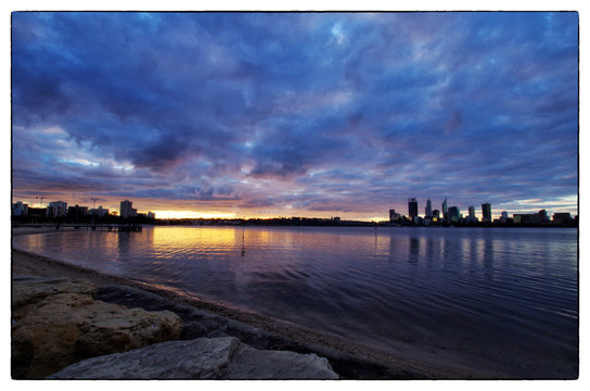 Perth city panoramic South Perth side