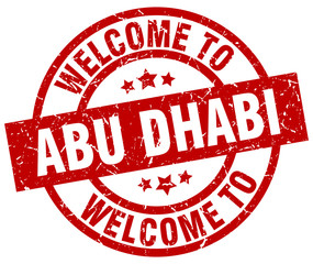 welcome to Abu Dhabi red stamp