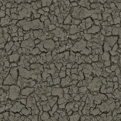 Mud cracked dirt soil ground seamless texture